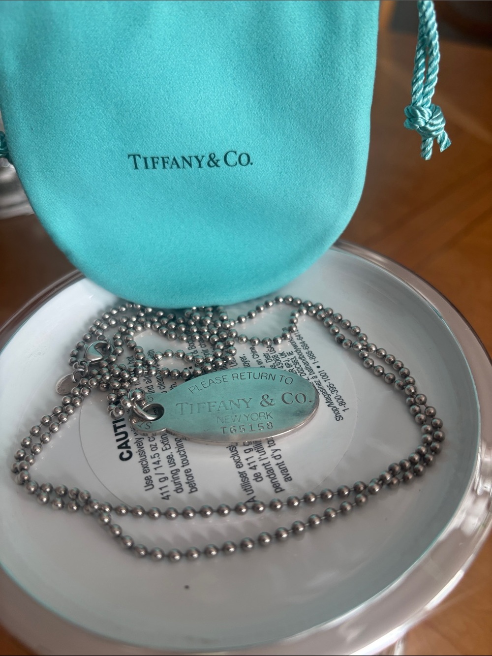 Tiffany & Co 925 Silver Tag